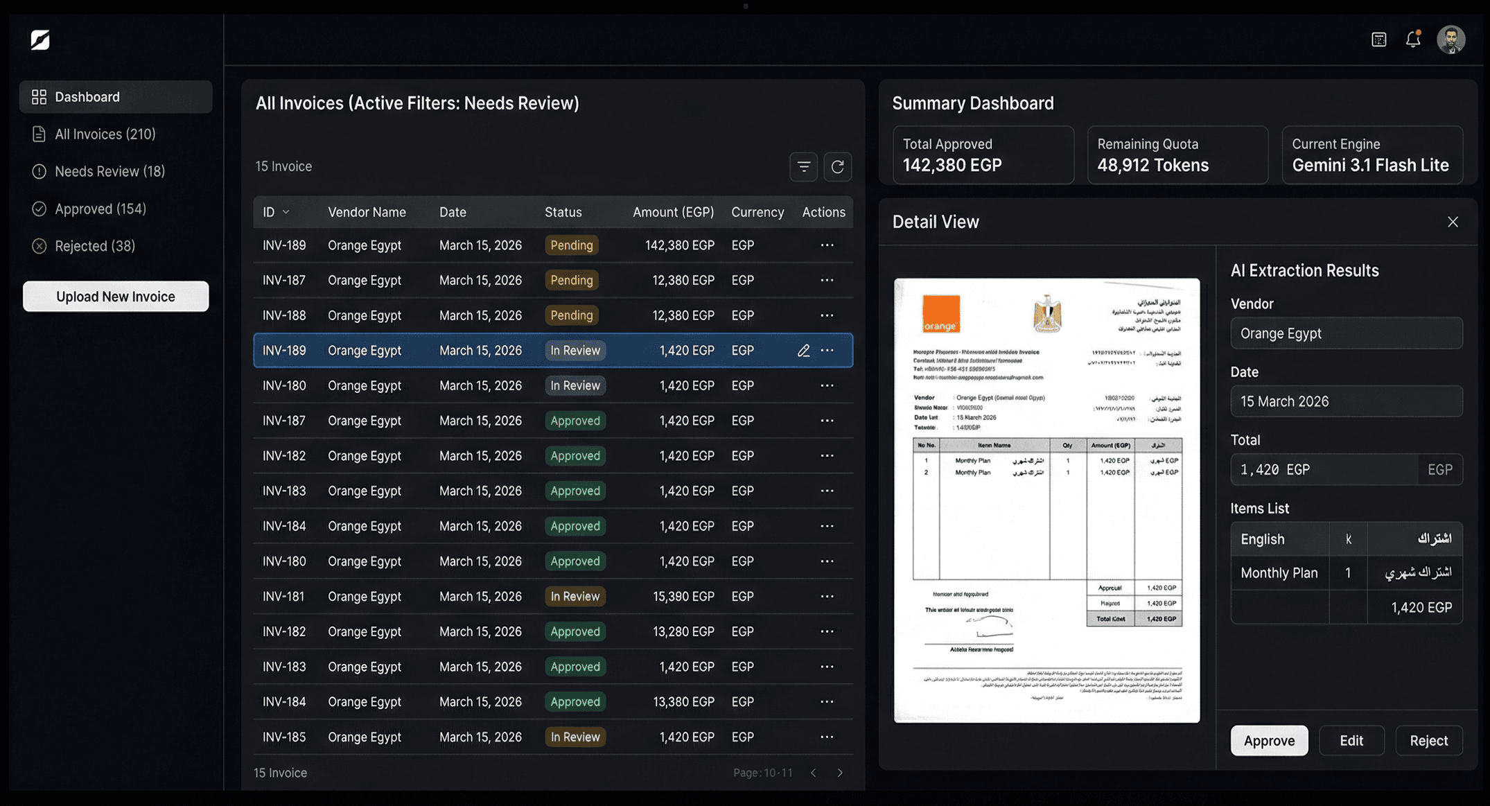 Raqeem AI Dashboard preview 2